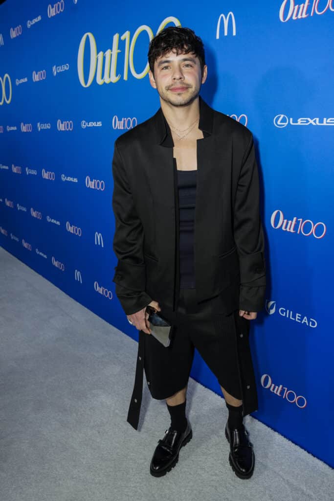 David Archuleta attends The Out100 Party 2023 at NeueHouse Hollywood on November 09, 2023 in Hollywood, California.