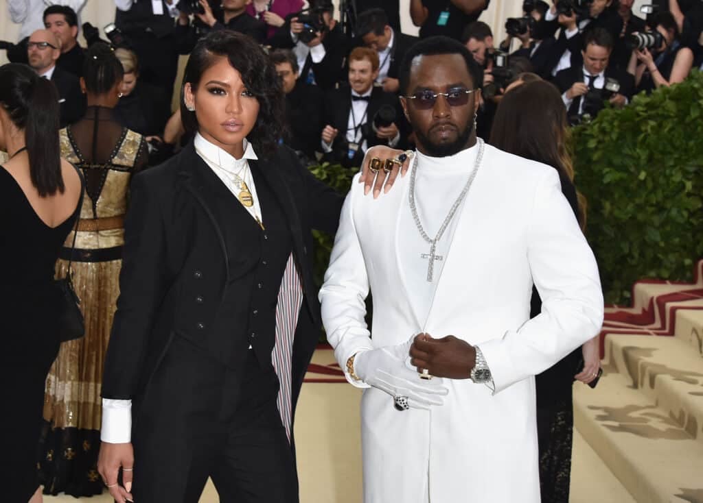 Cassie Ventura and Sean "Diddy" Combs attend the Heavenly Bodies: Fashion & The Catholic Imagination Costume Institute Gala at The Metropolitan Museum of Art on May 7, 2018 in New York City.