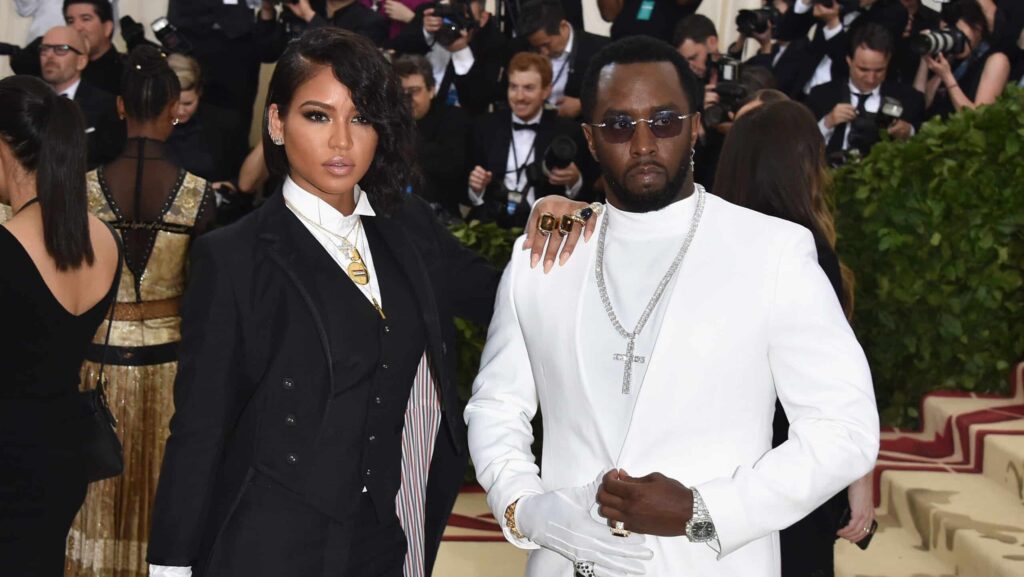 Cassie Ventura and Sean "Diddy" Combs attend the Heavenly Bodies: Fashion & The Catholic Imagination Costume Institute Gala at The Metropolitan Museum of Art on May 7, 2018 in New York City.