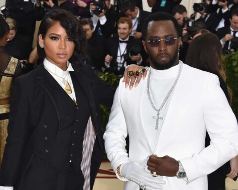 Cassie Ventura and Sean "Diddy" Combs attend the Heavenly Bodies: Fashion & The Catholic Imagination Costume Institute Gala at The Metropolitan Museum of Art on May 7, 2018 in New York City.