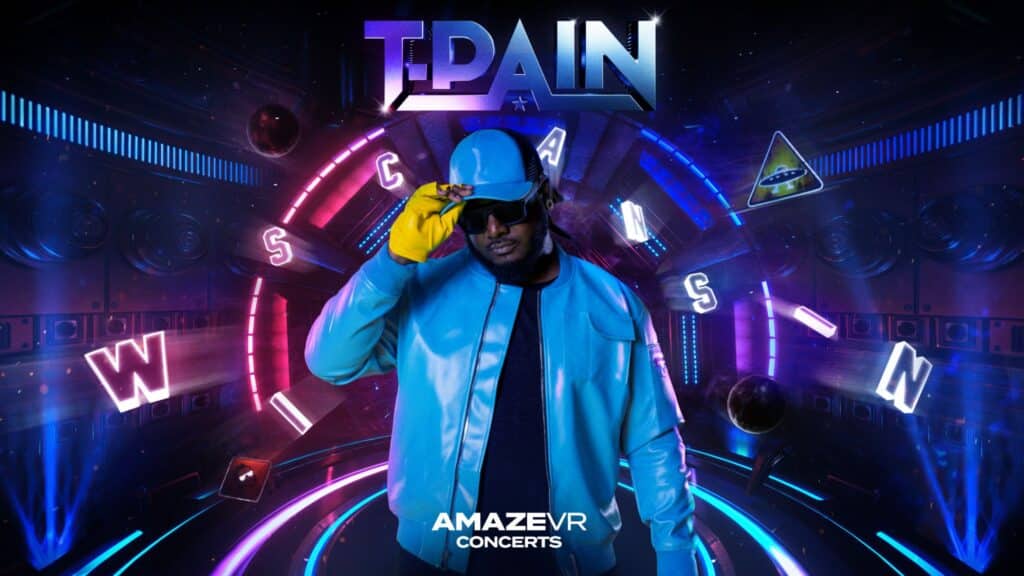 T-Pain pictured with Amaze VR for their partnership for his new single.