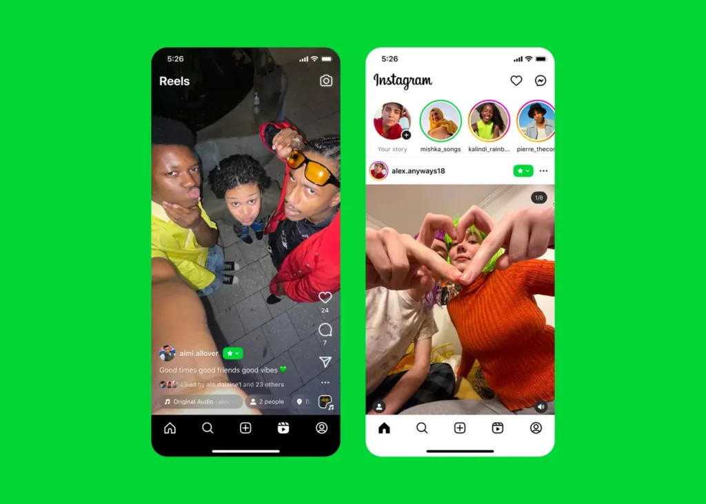 A first look at the new close friends features coming to Instagram.