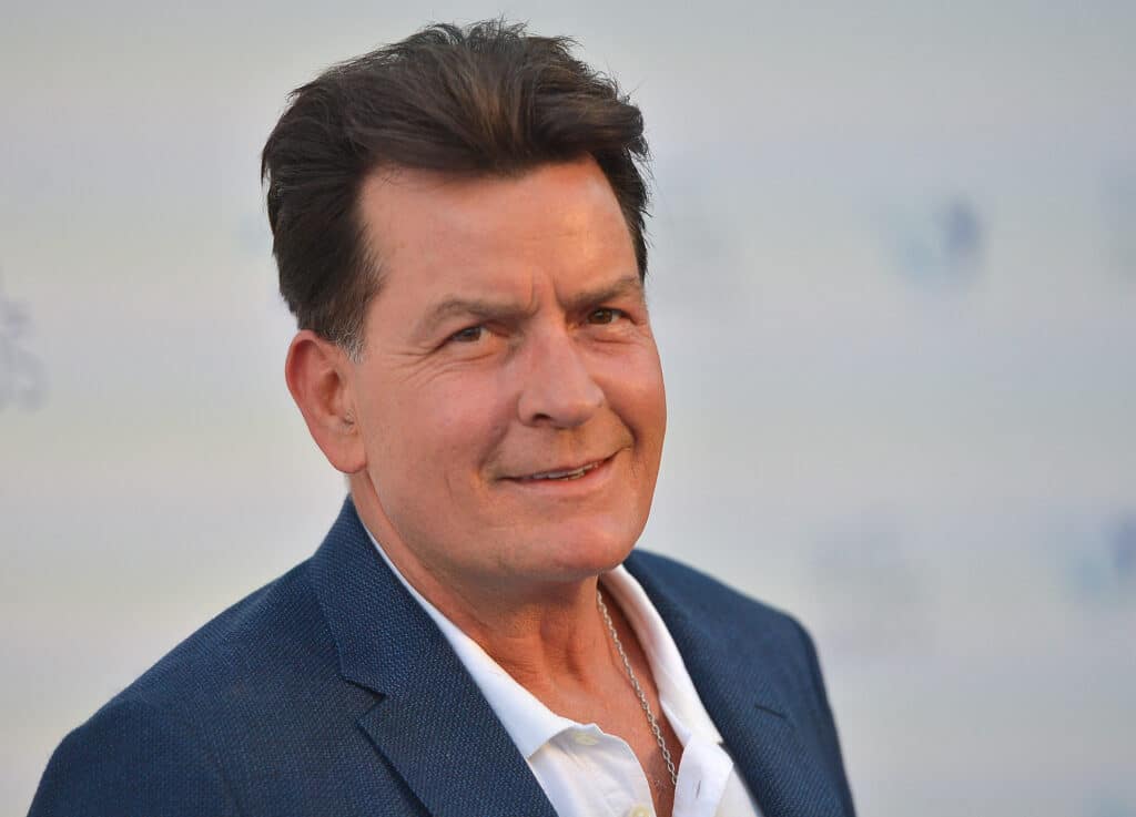 Charlie Sheen attends Project Angel Food's 2018 Angel Awards on August 18, 2018 in Hollywood, California.