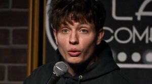 BURBANK, CALIFORNIA - MAY 03: Comedian Matt Rife performs at Flappers Comedy Club and Restaurant Burbank on May 03, 2022 in Burbank, California.