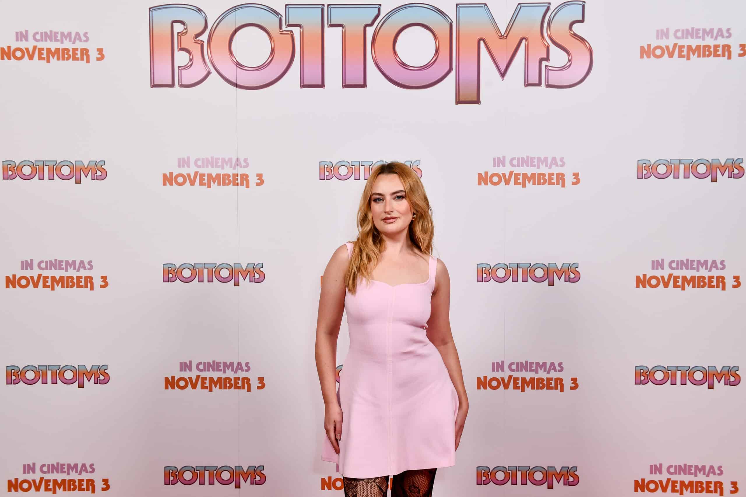 LONDON, ENGLAND - OCTOBER 30: Amelia Dimoldenberg attends to host a special Screening of "Bottoms", on October 30, 2023 in London, England. The film will be released in UK cinemas on 3rd November.