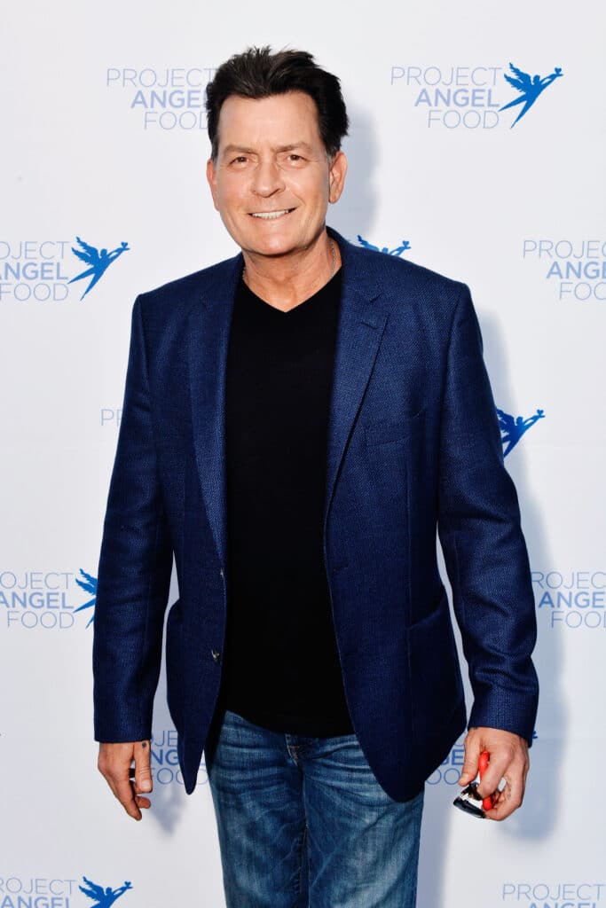 Charlie Sheen attends Project Angel Food's 23rd Annual Angel Art ART=LOVE Benefit Auction at NeueHouse Hollywood on June 23, 2018 in Los Angeles, California.