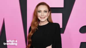 Lindsay Lohan arrives for the premiere of Paramount Pictures' "Mean Girls" at AMC Lincoln Square in New York on January 8, 2024.