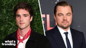 LEFT: LONDON, ENGLAND - MARCH 12: Jacob Elordi attends the Charles Finch x CHANEL Night Before BAFTA Dinner, at 5 Hertford Street, on March 12, 2022 in London, England. (Photo by Mike Marsland/WireImage) RIGHT: NEW YORK, NEW YORK - DECEMBER 05: Leonardo DiCaprio attends the "Don't Look Up" World Premiere at Jazz at Lincoln Center on December 05, 2021 in New York City. (Photo by Kevin Mazur/Getty Images for Netflix)