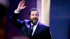 Adam Sandler onstage during the 24th Annual Mark Twain Prize For American Humor at The Kennedy Center on March 19, 2023 in Washington, DC.