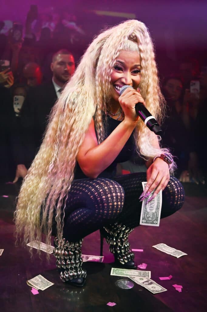 Nicki Minaj performs onstage during New Year's Eve at E11EVEN Miami on December 31, 2023 in Miami, Florida.