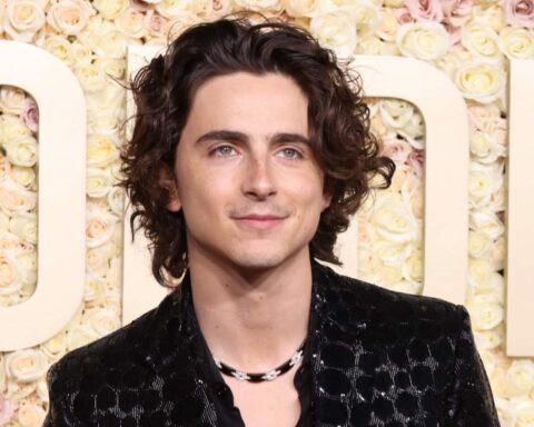 Timothée Chalamet attend the 81st Annual Golden Globe Awards at The Beverly Hilton on January 07, 2024 in Beverly Hills, California.
