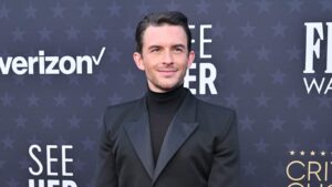 Jonathan Bailey attends the 29th Annual Critics Choice Awards at Barker Hangar on January 14, 2024 in Santa Monica, California.