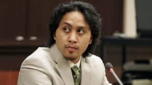 Vili Fualaau appears in court in SeaTac, Washington April 3, 2006 for a hearing to determine if he is to stand trial on a drunken driving charge. The judge set a trial date for April 26 for Fualaa, the husband of Mary Kay Letourneau, his former sixth grade teacher who was convicted of child rape for having sex with Fualaau