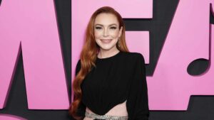 Lindsay Lohan attends the Global Premiere of "Mean Girls" at the AMC Lincoln Square Theater on January 08, 2024, in New York, New York.