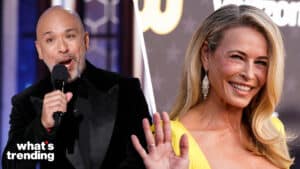 RIGHT: SANTA MONICA, CALIFORNIA - JANUARY 14: Chelsea Handler attends the 2024 Critics Choice Awards on January 14, 2024 in Santa Monica, California. (Photo by Presley Ann/Getty Images for SeeHer)