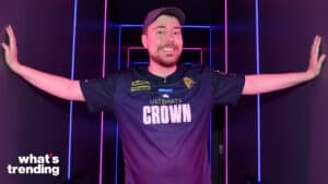 MrBeast attends Amazon’s Prime Day “Ultimate Crown” gaming event where MrBeast and Ninja compete head-to-head at HyperX Arena on July 09, 2022 in Las Vegas, Nevada.