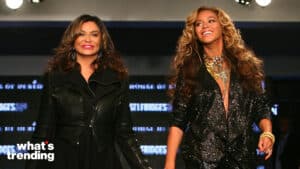 Beyonce Knowles and her mother Tina take the applause following their House of Dereon Catwalk Show at Selfridges, London, shown as part of London Fashion Week (Photo by Gareth Fuller/PA Images via Getty Images)