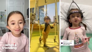 10-year-old TikToker, Vitoria, loves making and posting videos to TikTok. Whether they’re get ready with me’s, dance videos, or educational videos about her condition and her halo.
