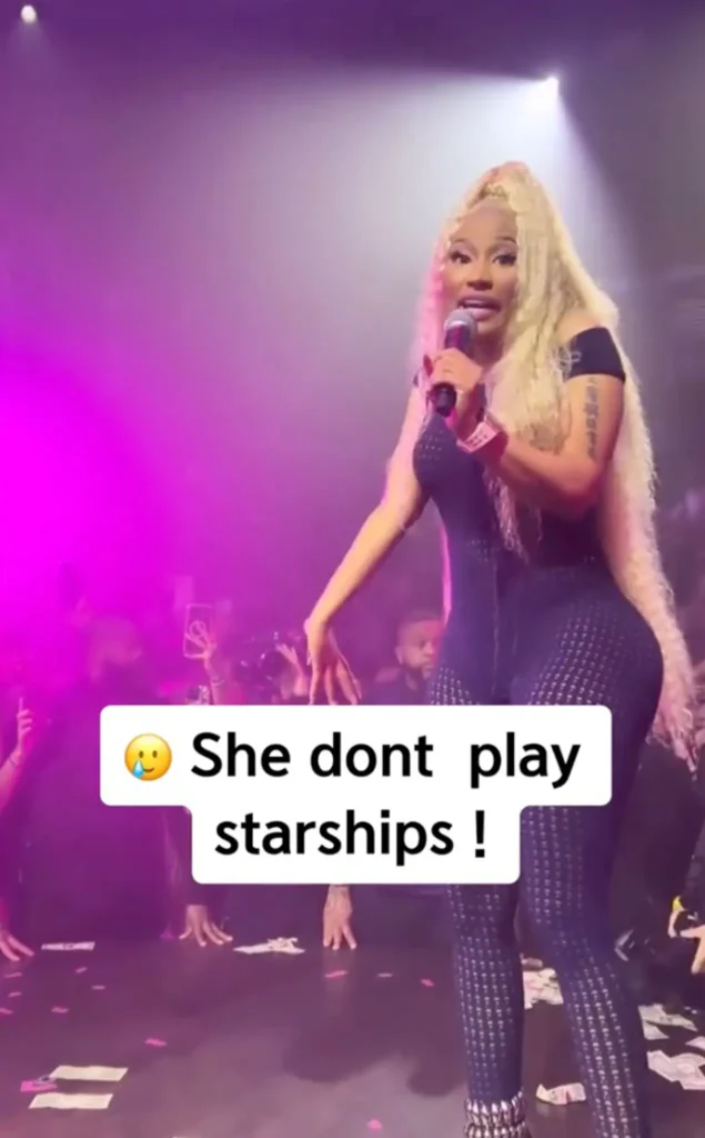 In a TikTok, which was posted on Monday and has received nearly 171,000 views, the “Super Bass” singer can be seen unenthusiastically singing a few of the song’s opening lyrics before waving her hand to stop the song altogether.