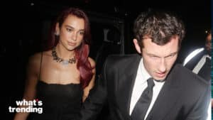 Dua Lipa and Callum Turner attend the British Vogue And Tiffany & Co. Celebrate Fashion And Film Party 2024 at Annabel's on February 19, 2024 in London, England.