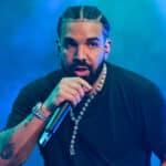 ATLANTA, GA - DECEMBER 9: Rapper Drake performs onstage during "Lil Baby & Friends Birthday Celebration Concert" at State Farm Arena on December 9, 2022 in Atlanta, Georgia. (Photo by Prince Williams/Wireimage)