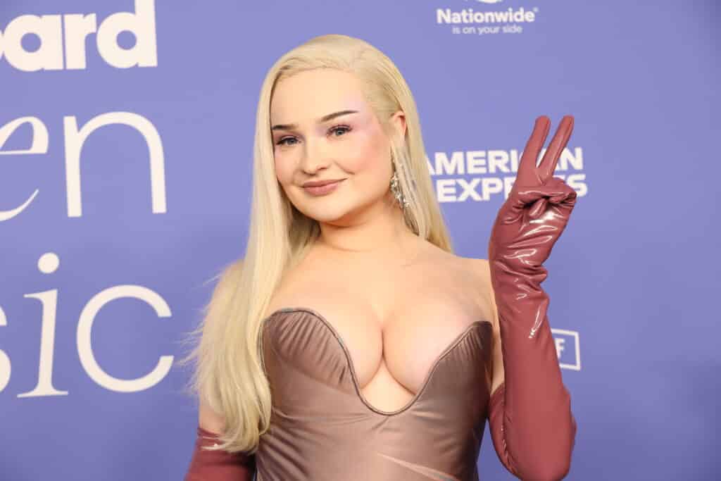 Kim Petras attends 2023 Billboard Women In Music at YouTube Theater on March 01, 2023 in Inglewood, California.