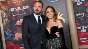 Ben Affleck and Jennifer Lopez attend the Los Angeles Premiere of Amazon MGM Studios "This Is Me...Now: A Love Story" at Dolby Theatre on February 13, 2024 in Hollywood, California.
