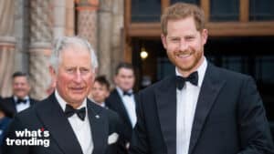 LONDON, ENGLAND - APRIL 04: Prince Charles, Prince of Wales and Prince Harry, Duke of Sussex attend the "Our Planet" global premiere at Natural History Museum on April 04, 2019 in London, England. (Photo by Samir Hussein/Samir Hussein/WireImage)