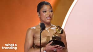LOS ANGELES, CALIFORNIA - FEBRUARY 04: Victoria Monet accepts the Best New Artist award onstage during the 66th GRAMMY Awards at Crypto.com Arena on February 04, 2024 in Los Angeles, California. (Photo by Kevin Mazur/Getty Images for The Recording Academy)