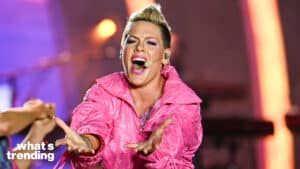 Pink performs onstage at the Summer Carnival 2023 tour at SoFi Stadium on October 5, 2023 in Los Angeles, California (Photo by Gilbert Flores/Billboard via Getty Images)