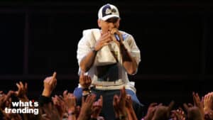 LOS ANGELES, CA - JUNE 04: Rap Artist Eminem performs onstage during the 2005 MTV Movie Awards at the Shrine Auditorium on June 4, 2005 in Los Angeles, California. The 14th annual award show will premiere on MTV Thursday, June 9 at 9:00PM (ET/PT). (Photo by Kevin Winter/Getty Images)