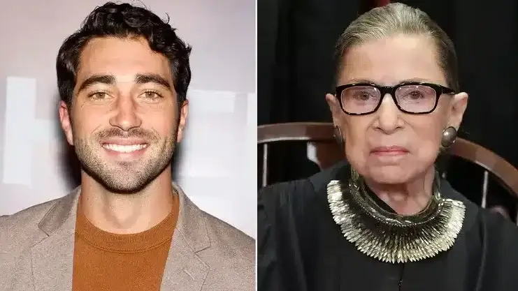 Joey Graziadei and Ruth Bader Ginsburg