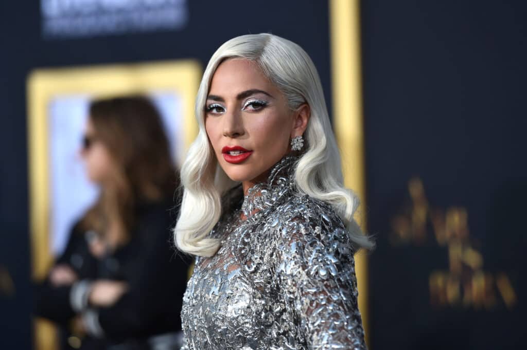 Lady Gaga arrives at the Premiere Of Warner Bros. Pictures' 'A Star Is Born' at The Shrine Auditorium on September 24, 2018 in Los Angeles, California.