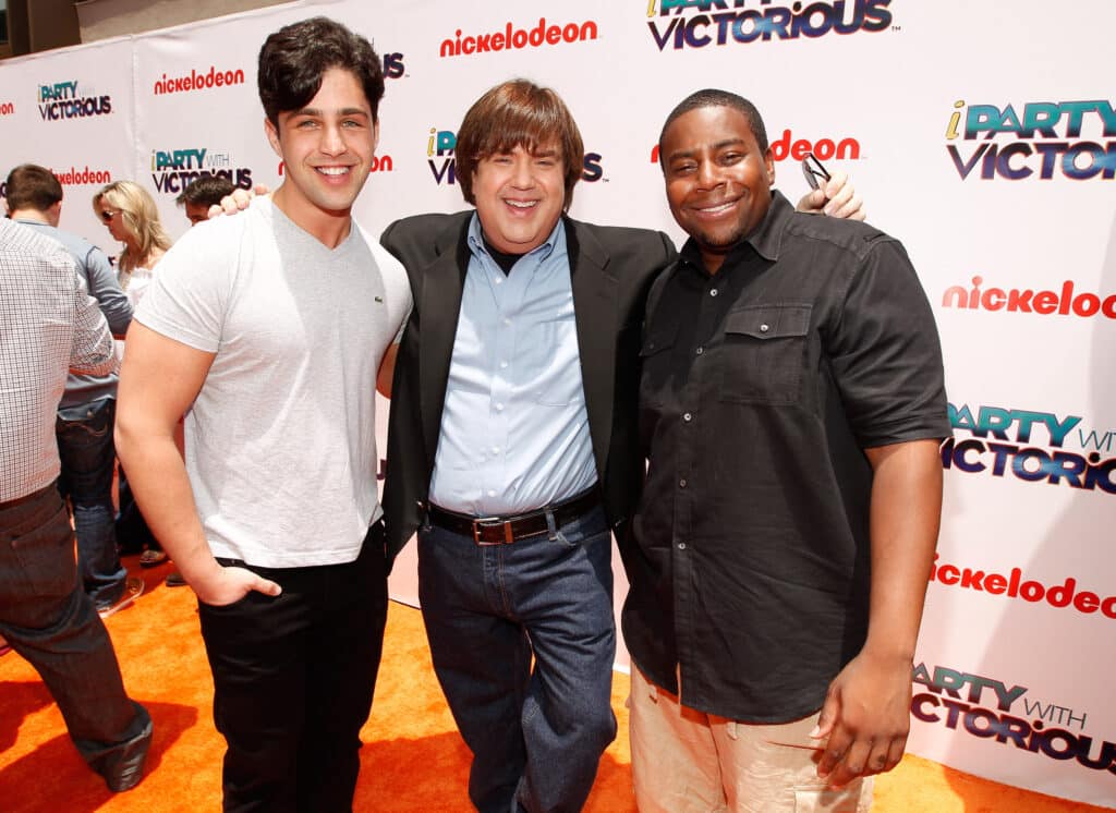 Actor Josh Peck, writer/producer Dan Schneider and actor Kenan Thompson arrive at Nickelodeon's exclusive premiere for the upcoming primetime TV event of the summer. "iParty with Victorious," Saturday, June 4, 2011 at The Lot in Los Angeles. "iParty with Victorious" premieres Saturday, June 11, 2011 at 8 p.m. (ET/PT) and stars the casts of Nickelodeon's hit series iCarly and Victorious.
