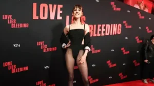 Kristen Stewart for 'Love Lies Bleeding' premiere from A24 in Beverly Hills, California.