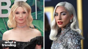 LEFT: NEW YORK, NY - JUNE 11: Dylan Mulvaney attends 76th Annual Tony Awards - Arrivals on June 11, 2023 at United Palace Theater in New York City. (Photo by Sean Zanni/Patrick McMullan via Getty Images) RIGHT: LOS ANGELES, CALIFORNIA - SEPTEMBER 24: Lady Gaga arrives at the Premiere Of Warner Bros. Pictures' 'A Star Is Born' at The Shrine Auditorium on September 24, 2018 in Los Angeles, California. (Photo by Neilson Barnard/Getty Images)