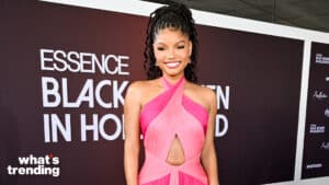 Halle Bailey at Essence Black Women in Hollywood held at the Academy Museum of Motion Pictures on March 7, 2024 in Los Angeles, California. (Photo by Gilbert Flores/Variety via Getty Images)