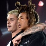 Alternative crop of image #577718782) Jaden Smith performs with Justin Bieber on stage during his "Purpose" tour at Madison Square Garden on July 19, 2016 in New York City.