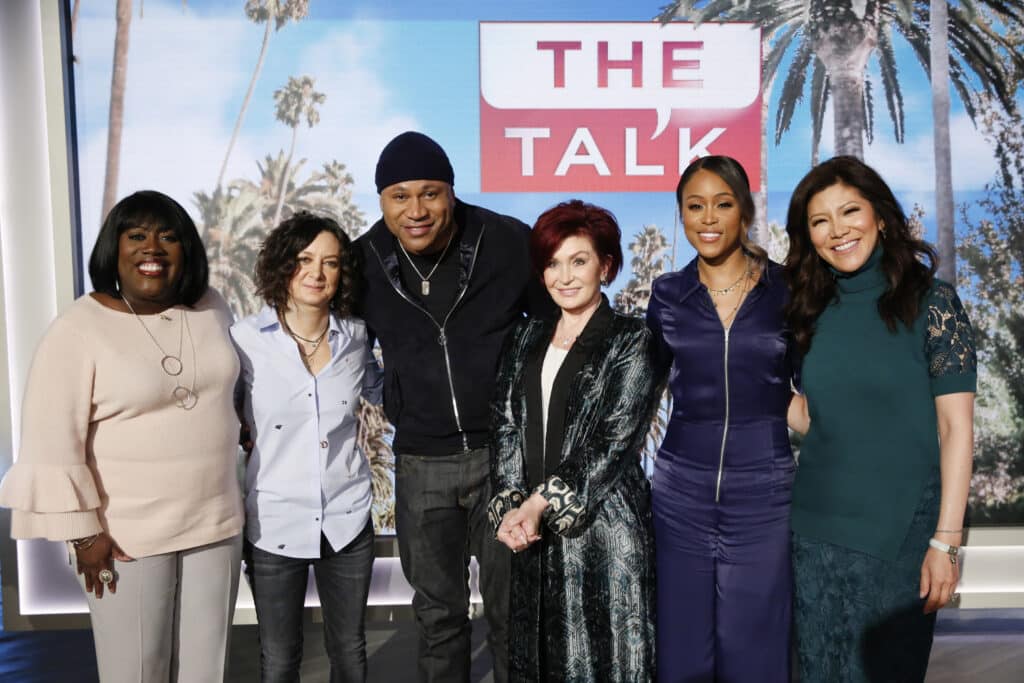 Actor LL COOL J discusses CBS' "NCIS: Los Angeles" celebrating 200 episodes on "The Talk," Thursday, November 16, 2017 on the CBS Television Network. Sheryl Underwood, Sara Gilbert, LL COOL J, Sharon Osbourne, Eve and Julie Chen, shown.