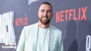 LOS ANGELES, CALIFORNIA - JULY 11: Travis Kelce attends the Netflix Premiere of "Quarterback" at Netflix Tudum Theater on July 11, 2023 in Los Angeles, California. (Photo by Randy Shropshire/Getty Images for Netflix)