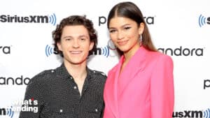 NEW YORK, NEW YORK - DECEMBER 10: Tom Holland and Zendaya attend SiriusXM's Town Hall with the cast of Spider-Man: No Way Home on December 10, 2021 in New York City. (Photo by Cindy Ord/Getty Images for SiriusXM)