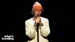 SATURDAY NIGHT LIVE -- "Issa Rae" Episode 1788 -- Pictured: Musical guest Justin Bieber performs on Saturday, October 17, 2020 -- (Photo by: Will Heath/NBC/NBCU Photo Bank via Getty Images)