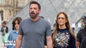 PARIS, FRANCE - JULY 26: Jennifer Lopez and Ben Affleck are seen at the Louvre Museum on July 26, 2022 in Paris, France. (Photo by Pierre Suu/GC Images)