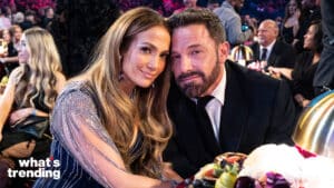 LOS ANGELES, CALIFORNIA - FEBRUARY 05: Jennifer Lopez and Ben Affleck seen during the 65th GRAMMY Awards at Crypto.com Arena on February 05, 2023 in Los Angeles, California. (Photo by John Shearer/Getty Images for The Recording Academy)