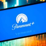 In this photo illustration a Paramount+ logo seen displayed on a smartphone.