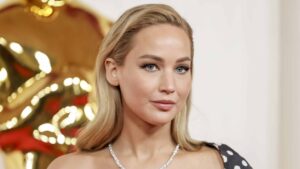 Jennifer Lawrence arrives for the 96th annual Academy Awards ceremony at the Dolby Theatre in the Hollywood neighborhood of Los Angeles, California, USA, 10 March 2024. The Oscars are presented for outstanding individual or collective efforts in filmmaking in 23 categories.