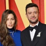Justin Timberlake and Jessica Biel Arrive at the Vanity Fair Oscar Party hosted by Rashida Jones in Los Angeles, California, USA.