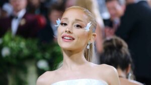 Ariana Grande attends the Met Gala 2024 ?Sleeping Beauties: Reawakening Fashion.? at The Metropolitan Museum of Art in New York, NY on May 6, 2024