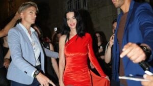 Katy Perry seen in Paris on live in Instagram