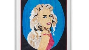 Crayola portrait of Nicole Kidman.